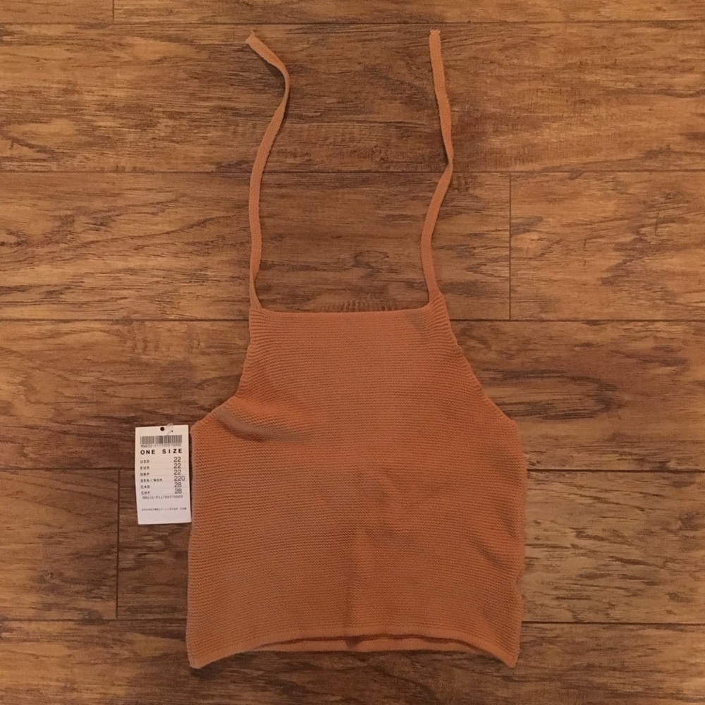 NWT Brandy Melville Knit Halter Crop Top
